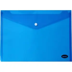 Envelope folder with snap closure Beniamin model 452857 blue