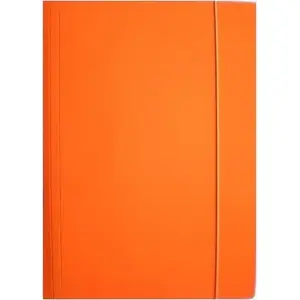 Folder with elastic band Ziemia Obiecana Teczka A4, glossy orange, A4 document holder