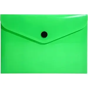 Document folder envelope A6 Biurfol neon green plastic (PP) for small papers and cards