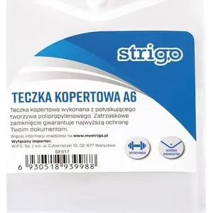 Document folder Strigo TECZKA STRIGO A6 SF017 – compact A6 document organizer