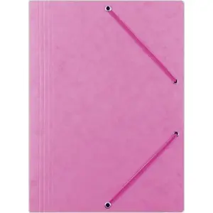 Document folder TEKA Teczka A4 with elastic band, pink, pack of 10