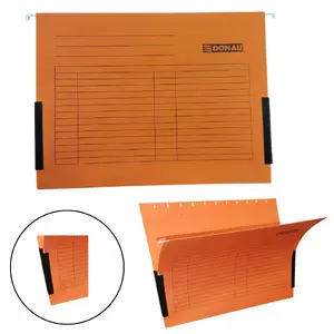 Hanging A4 Suspension Folder Donau Teczka with Sides, orange