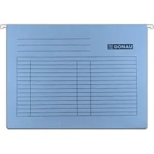 Hanging A4 Suspension Folder Donau, blue, 230 g/m² paperboard, pack of 5