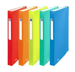 Mape Oxford 400147019 — A4 polipropilēns (PP), parastā mapē, 250×330 mm, laima/mentola/oranža/sarkana/tirkīza