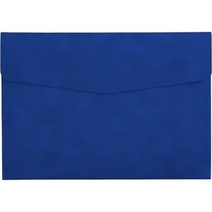 Document folder Antra A4 505 envelope with snap fasteners, cobalt