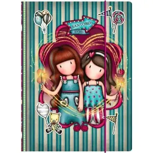 Folder with Elastic Closure Santoro Gorjuss Fairground — Document/Stationery Organizer