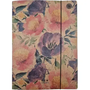 Folder A4 with elastic band Ziemia Obiecana Passion Flowers, pack of 10