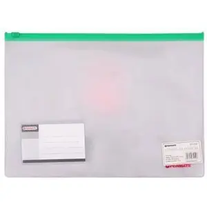 Envelope with zipper Penmate B5 model 235638, transparent polypropylene (PP)