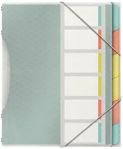 Binder/Divider Book ESSELTE Colour'Breeze with 6 Tabs, PP, 266×20 mm, multicolour