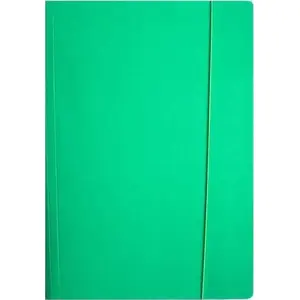 Document folder with elastic closure Ziemia Obiecana Teczka A4, glossy green, A4 size