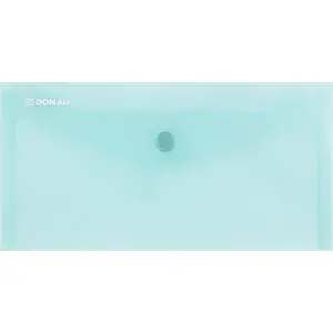 Document wallet Donau DONAU with snap closure, PP DL size, 180 µm, green