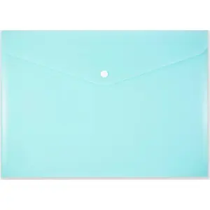 Document envelope Penmate A4 with snap closure, pastel green, model PP-113
