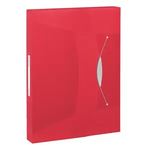 Box File ESSELTE Vivida PP A4 40 mm, polypropylene, red