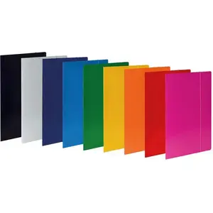 Document folder Vaupe TECZKA with elastic strap, eco material, grey (319/09)