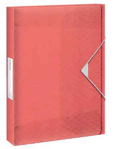 Box File ESSELTE Colour'Breeze Extra Capacity A4 Polypropylene 47 mm Coral Translucent