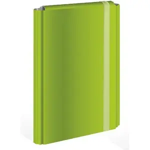 Folder with elastic band INTERDRUK A4 hard cover green