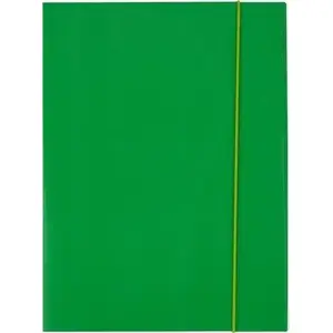 Document folder D.Rect model 334873 with elastic closure for A4 documents, green