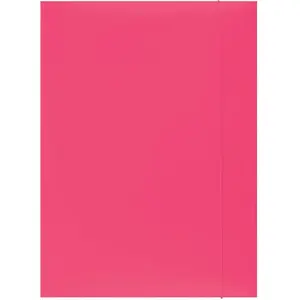 Office Products A4 document folder with elastic closure, pink, model 21191131-13