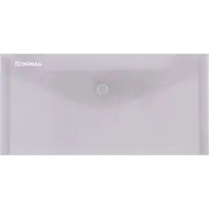 Envelope Folder Donau with Snap Fastener, PP 180 µm, DL size, smoky