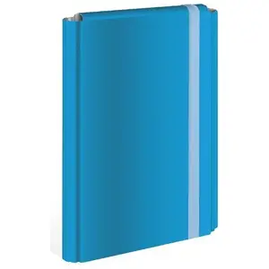 Folder with elastic A4 hard cover INTERDRUK 299280 blue