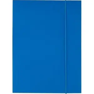 Document folder D.Rect A4 cardboard with elastic closure, blue