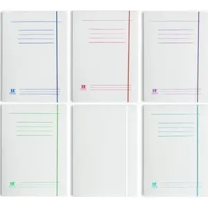 Folder with elastic band A4 Barbara 0821023N, white cardboard 350 g/m², pack of 25
