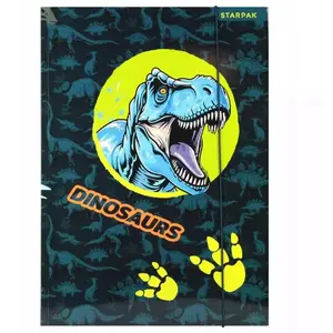 Folder with Elastic Band STARPAK TEK178 A4 Dino Glow plastic document folder 10-pack