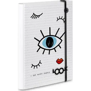 Folder Ziemia Obiecana Teczka A4 with elastic closure, winged design, assorted colors
