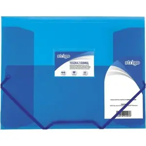 Folder with elastic band Strigo A4 polypropylene purple