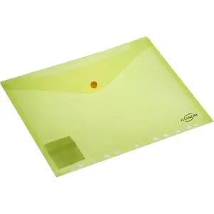 Document wallet Titanum A4 envelope folders with snap closure TKP4YL by Titanum