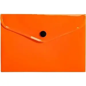 Document envelope A6 Biurfol PP neon orange — plastic folder sleeve