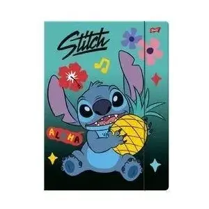 Folder with elastic band Unipap Teczka A4 Stitch — A4 document folder with stitched spine