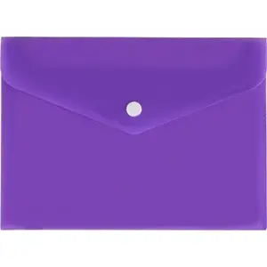 Envelope folder A5 Biurfol — satin purple, protective document sleeve