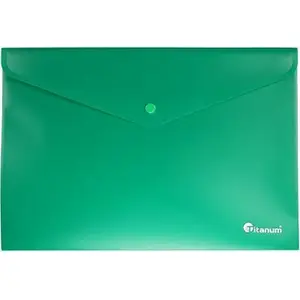 Envelope Folder Titanum Teczka kopertowa A4 (TKM4TGR) – A4 document holder, multiple-pocket file