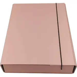 Document folder with elastic closure Ziemia Obiecana Teczka box z gumką, pink