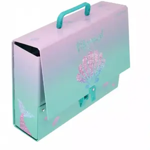 Document folder with handle STARPAK A4, 95 mm spine, SHELL design