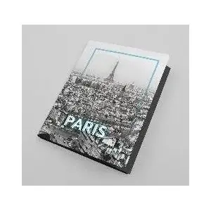 Document folder with elastic band Wektor City A4, foil-covered, pack of 10