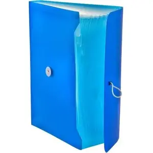File wallet/folder Tetis Teczka harmonijkowa PP with elastic, 13 compartments, A4, blue