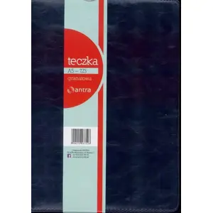 Folder with Calculator Antra A5 model 723, navy blue