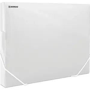 Document folder with elastic Donau DONAU, PP A4/30 pockets, 700 µm, transparent