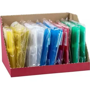 Envelope folder No name A7 PP 85×120×8 mm 0.18 mm snap closure display mix