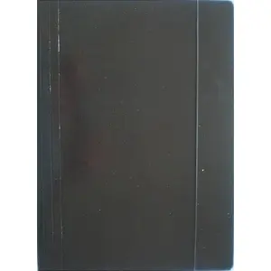 Folder with Elastic Band Ziemia Obiecana Teczka A4 glossy black – A4 document folder