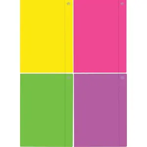 Document folder with elastic band INTERDRUK A3+ Fluo pack of 10