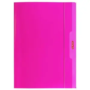 Folder with elastic closure HERLITZ A4 pink Color Blocking (model 174047)