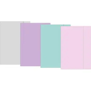 Document folder with elastic band INTERDRUK A4+ Pastel, pack of 10