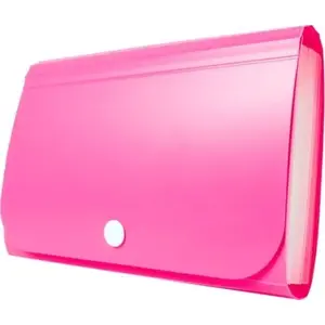 Accordion mini organizer wallet Tetis AL428TET, pink, polypropylene (PP)