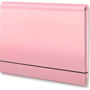 Penmate A4 folded document folder with elastic band, light pink