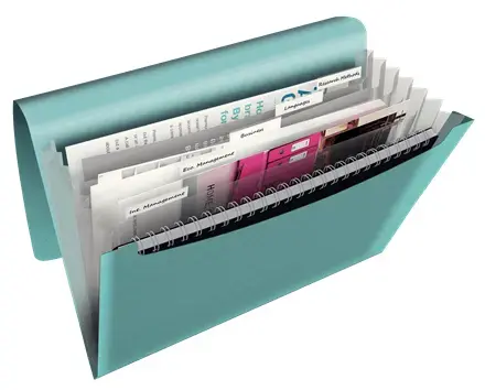 ESSELTE Colour'Breeze expanding concertina file Photo 2