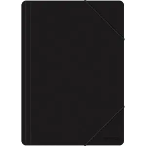 Folder with elastic band A4, Office Products, PP 500 µm, black