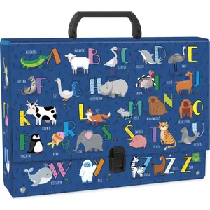 Derform TTRAL hard document case with handle, alphabet print